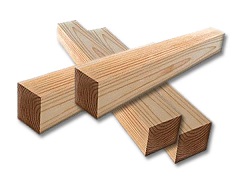 Деревянный брус - фундамент теплиц